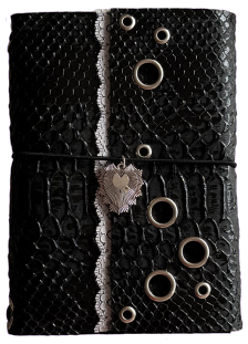 Carnet croco noir A6