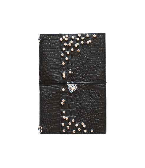 Carnet Croco clous cœur A5 – vignette