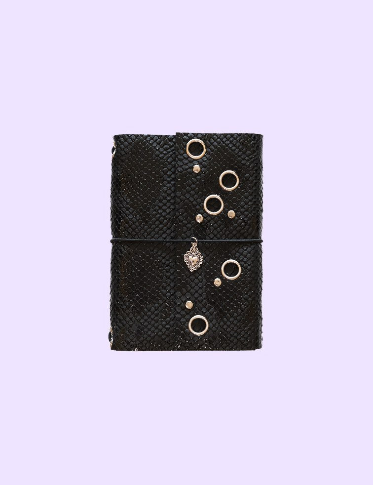 Carnet Python œillets A6
