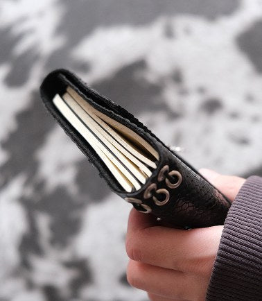 Carnet Python œillets A6