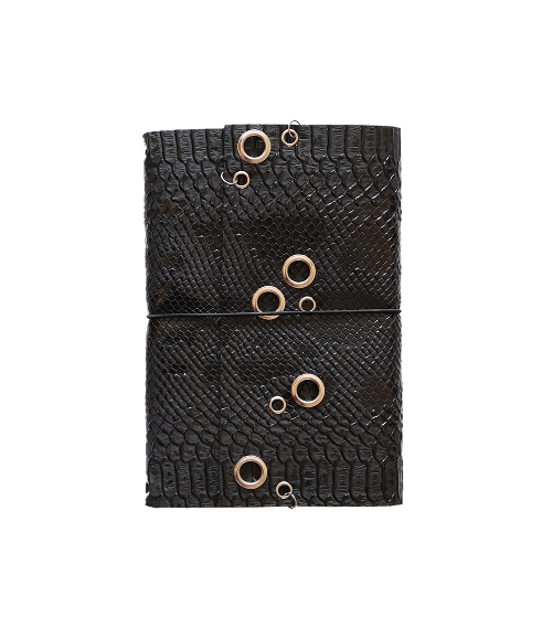 Carnet Python œillets cuivrés A5 – vignette